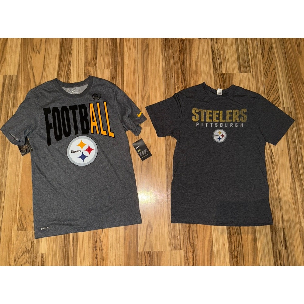 Pittsburgh Steelers Men's T Shirt Small Graphic Tee T-Shirt Lot Nike NEW‎